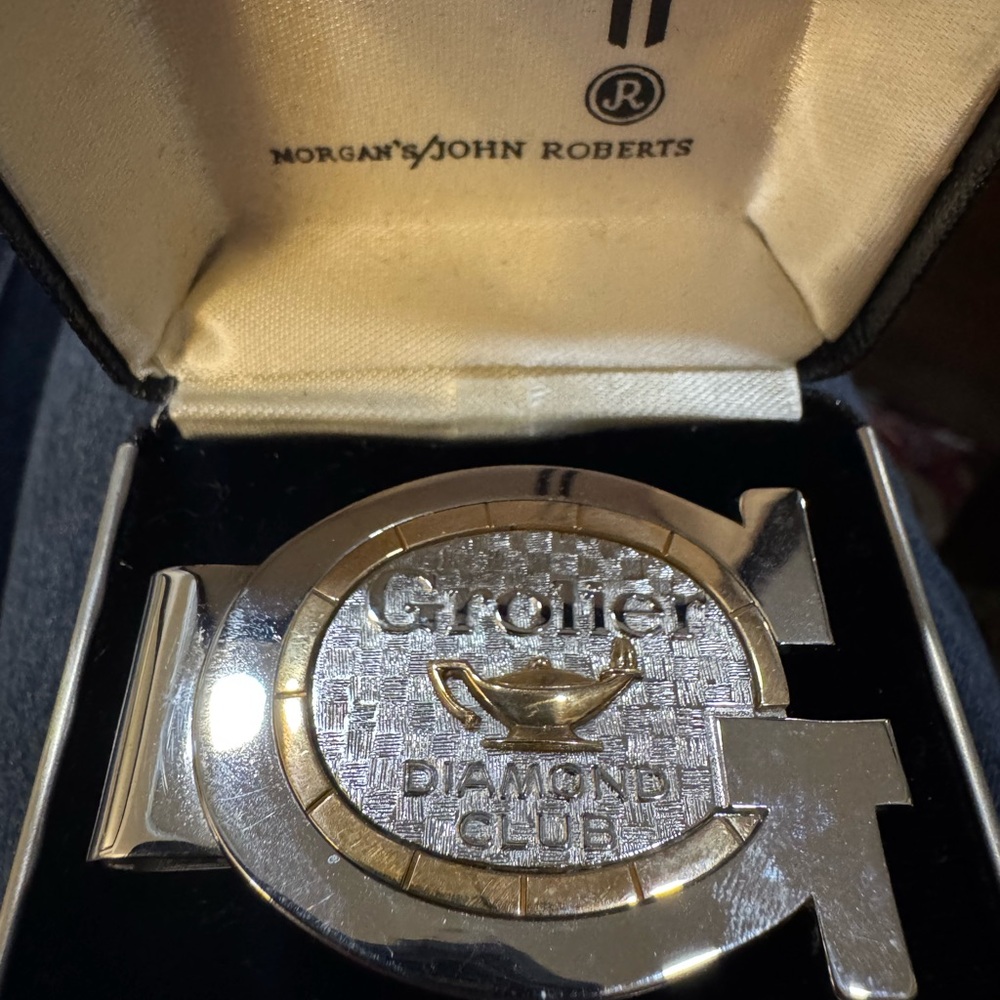 John Roberts Silver and Gold Key Money Clip and Case